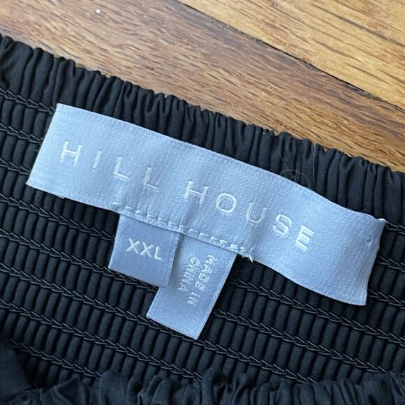 HILL HOUSE The Ophelia Nap Dress Size XXL Black Minimalist Midi Casual Cotton - Picture 7 of 11